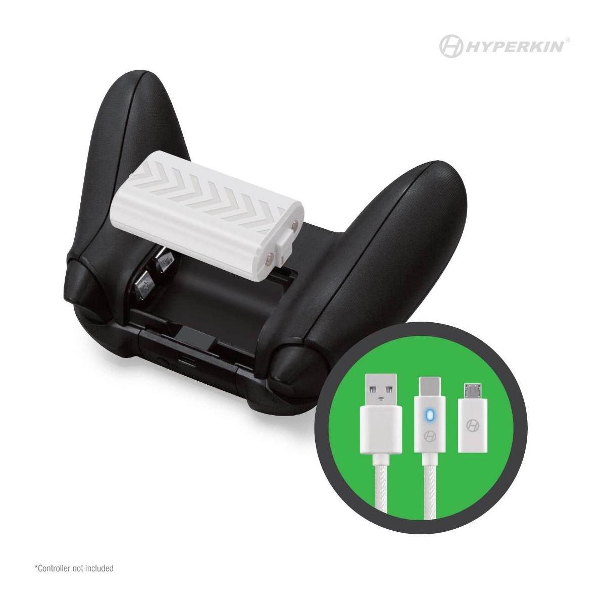 Game N' Charge Battery Kit (White) Compatible With Xbox Series X® / Xbox Series S®/ Xbox One - 