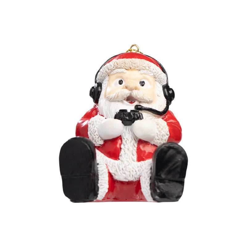 Gamer Santa Christmas Tree Ornament - 