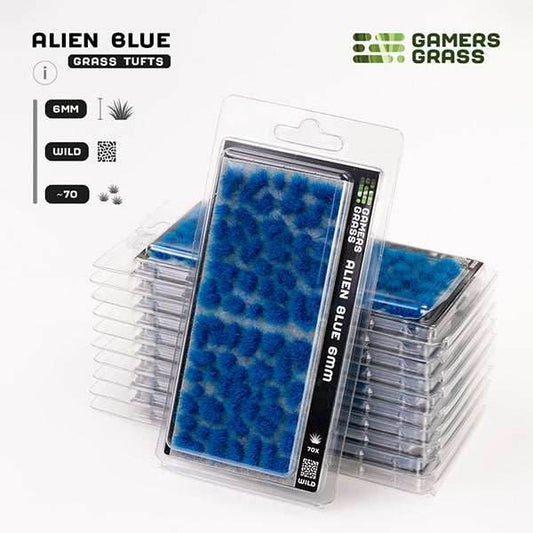 Gamers Grass Tufts: Alien Tufts- Blue 6mm- Wild - 