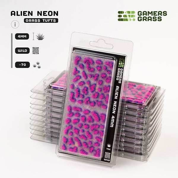 Gamers Grass Tufts: Alien Tufts- Neon 4mm- Wild - 