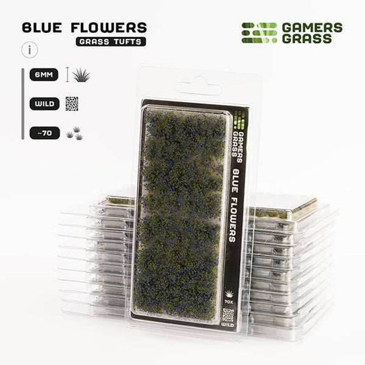Gamers Grass Tufts: Blue Flowers- Wild - 