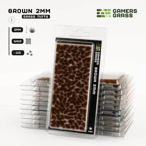 Gamers Grass Tufts: Brown 2mm- Wild - 