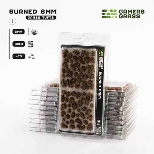 Gamers Grass Tufts: Burned Tufts 6mm- Wild - 