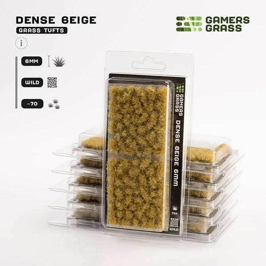 Gamers Grass Tufts: Dense Beige 6mm- Wild - 