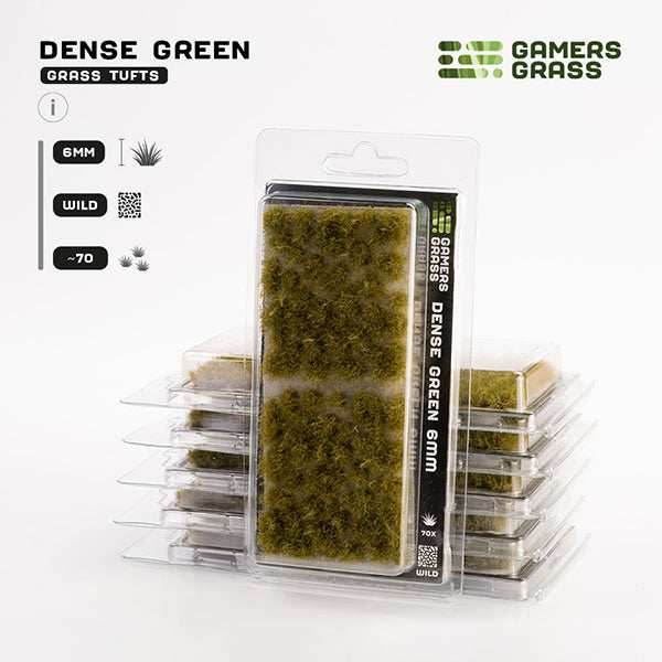 Gamers Grass Tufts: Dense Green 6mm- Wild - 