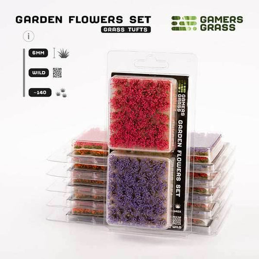 Gamers Grass Tufts: Garden Flowers Set- Wild - 