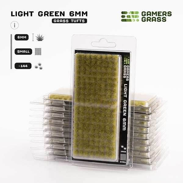 Gamers Grass Tufts: Light Green 6mm- Small - 