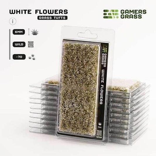 Gamers Grass Tufts: White Flowers- Wild - 