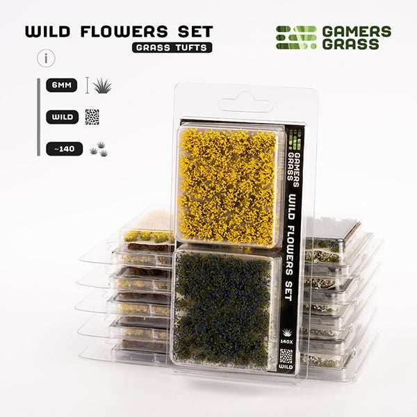 Gamers Grass Tufts: Wild Flowers Set- Wild - 