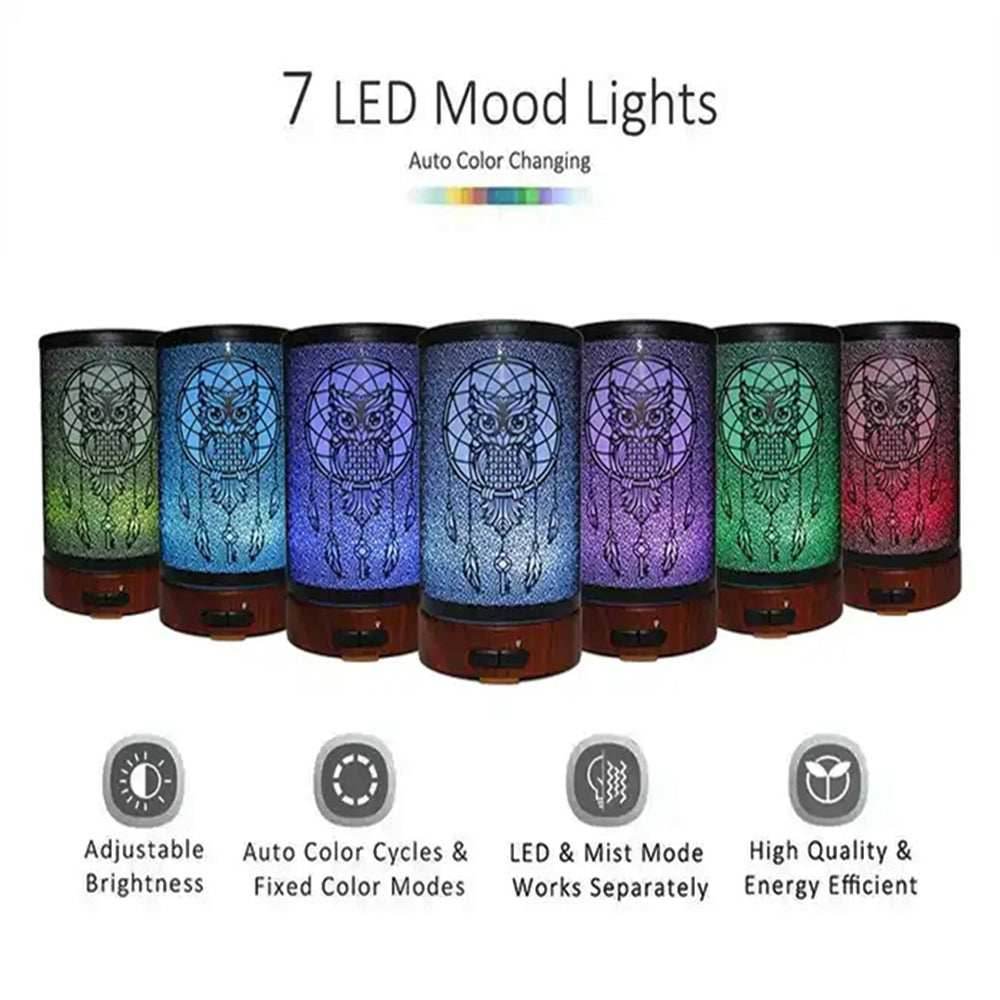 Vintage Metal Ultrasonic 100ml Essential Oil Aroma Diffuser - Butterfly / US