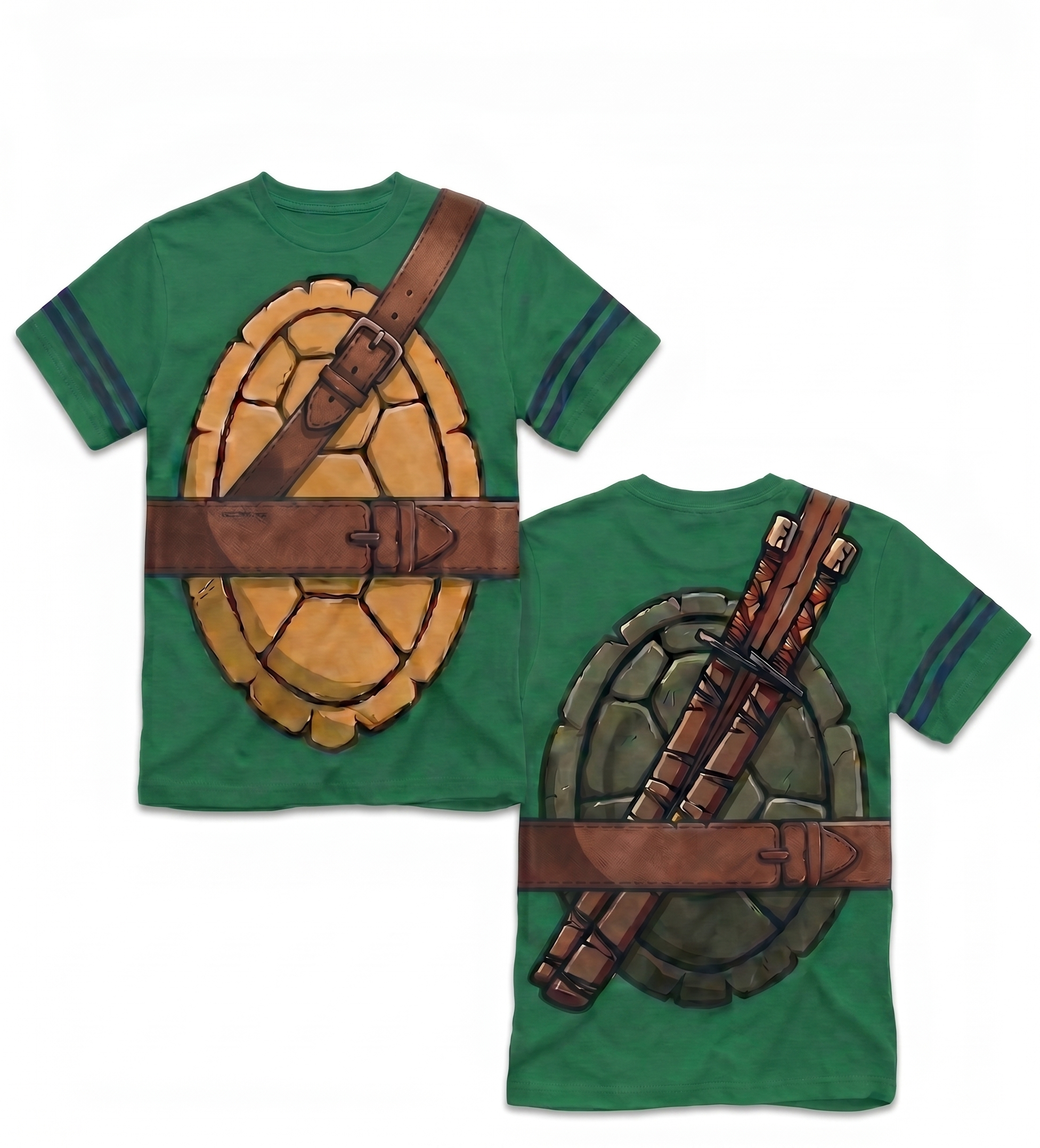TMNT Striped Sleeves Boys Costume T-shirt