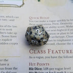 Gemstone Spotted Stone Hand Carved DND Dice Set - 