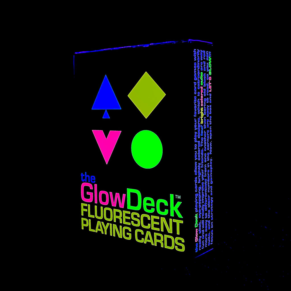 GlowDeckTM Fluorescent Playing Cards -🏆🏆 Top Holiday Toy by Toy Insider🏆🏆