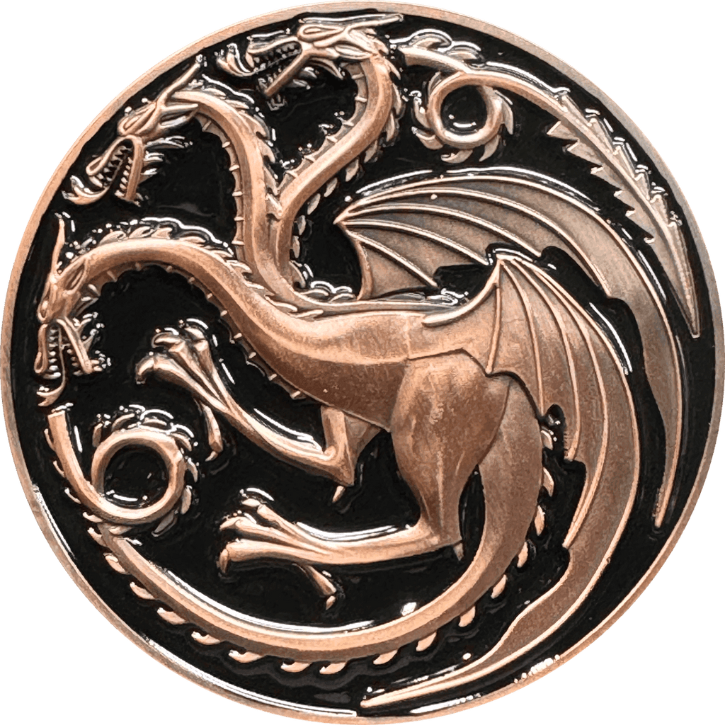 BL4-012 GoT challenge coin Game of Thrones Daenerys Targaryen Fire and Blood - 