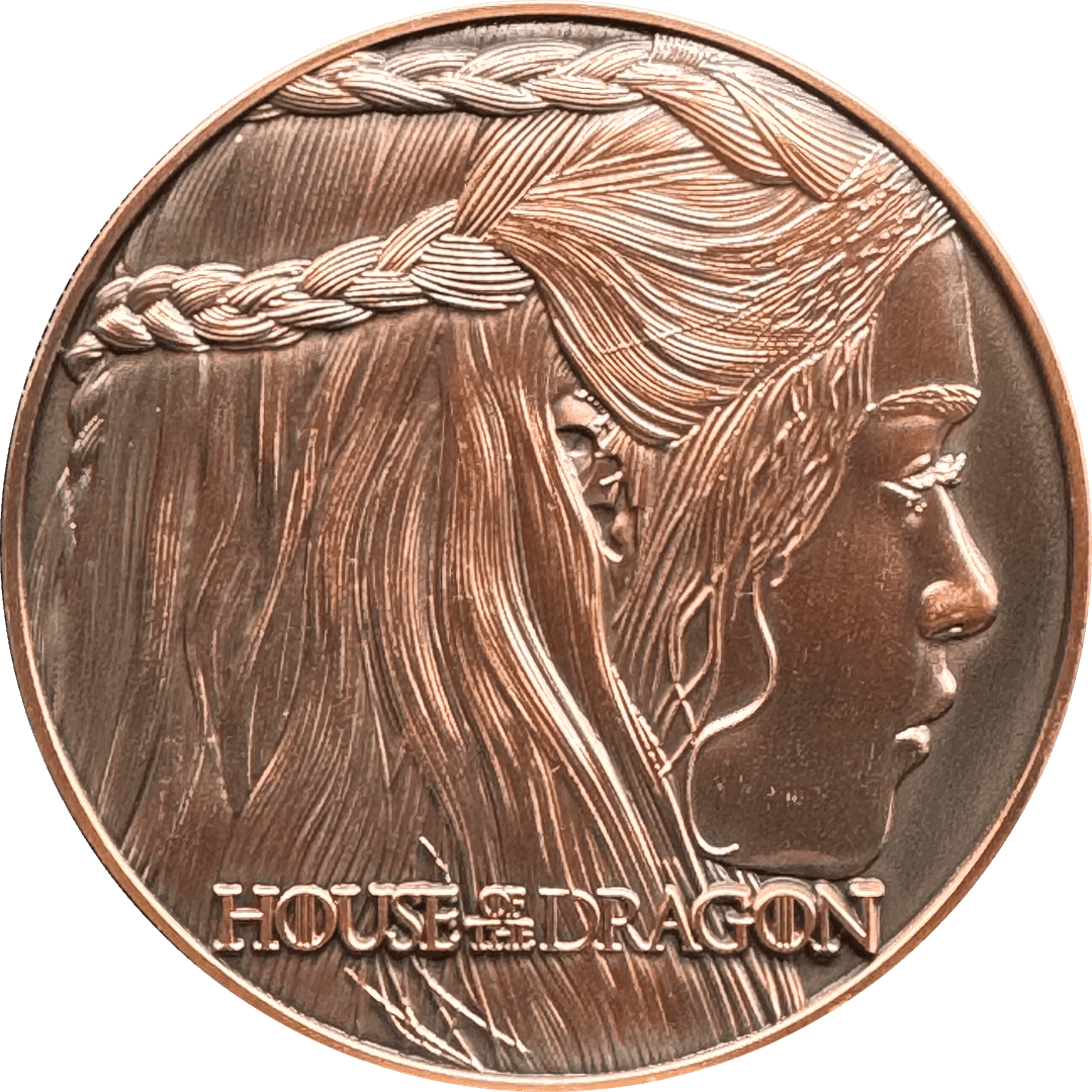 BL4-012 GoT challenge coin Game of Thrones Daenerys Targaryen Fire and Blood - 