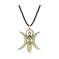 Triple Moon Goddess Necklace - 