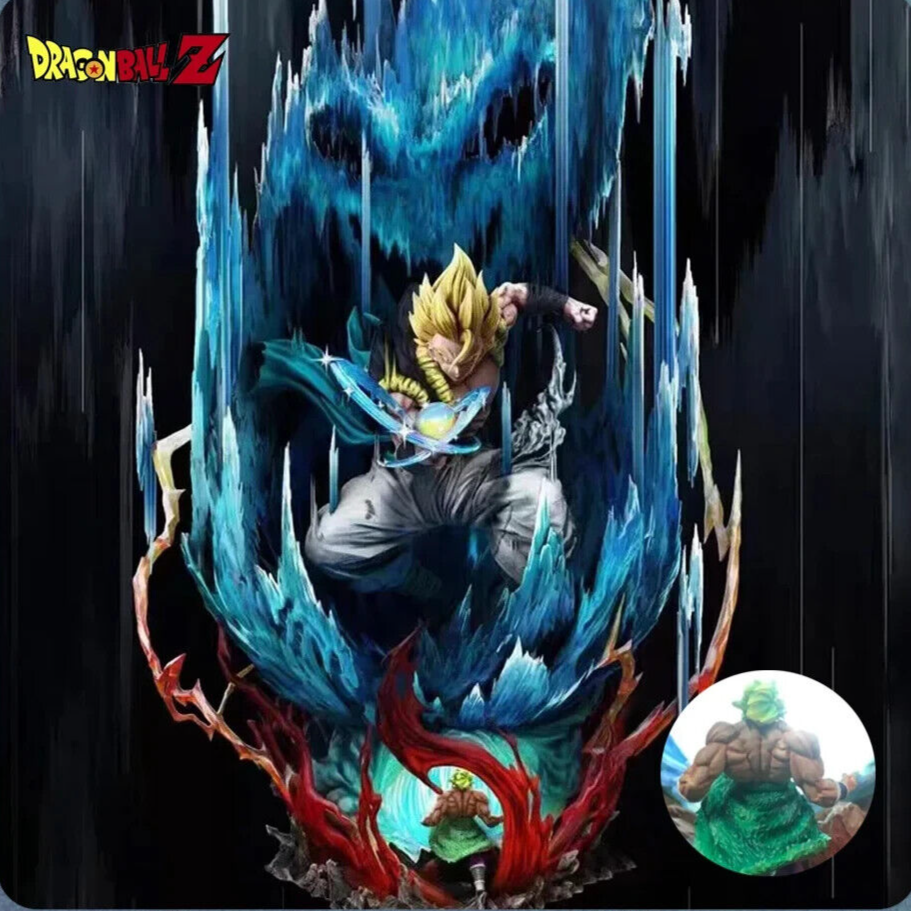 Gogeta Vs Broly Figure, Dragon Ball Super Saiyan Blue Anime Figurine 11 in