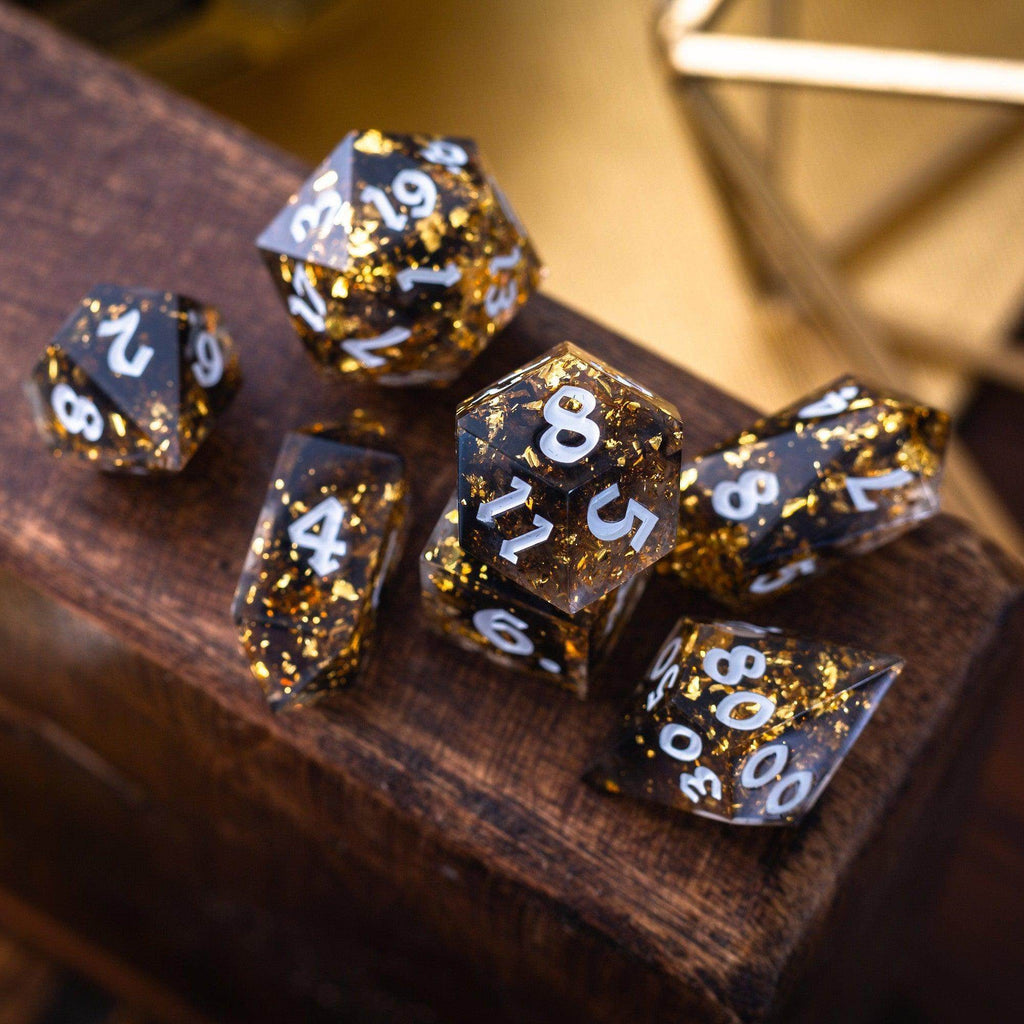 Gold Handmade Resin DND Dice Set - Only 1 D20