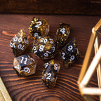 Gold Handmade Resin DND Dice Set - Only 1 D20