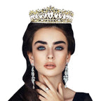 Teardrop Stone Accented Crown Tiara