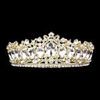 Teardrop Stone Accented Crown Tiara