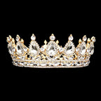Teardrop Stone Accented Crown Tiara