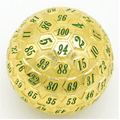 45mm Metal D100 - Gold with Green - 