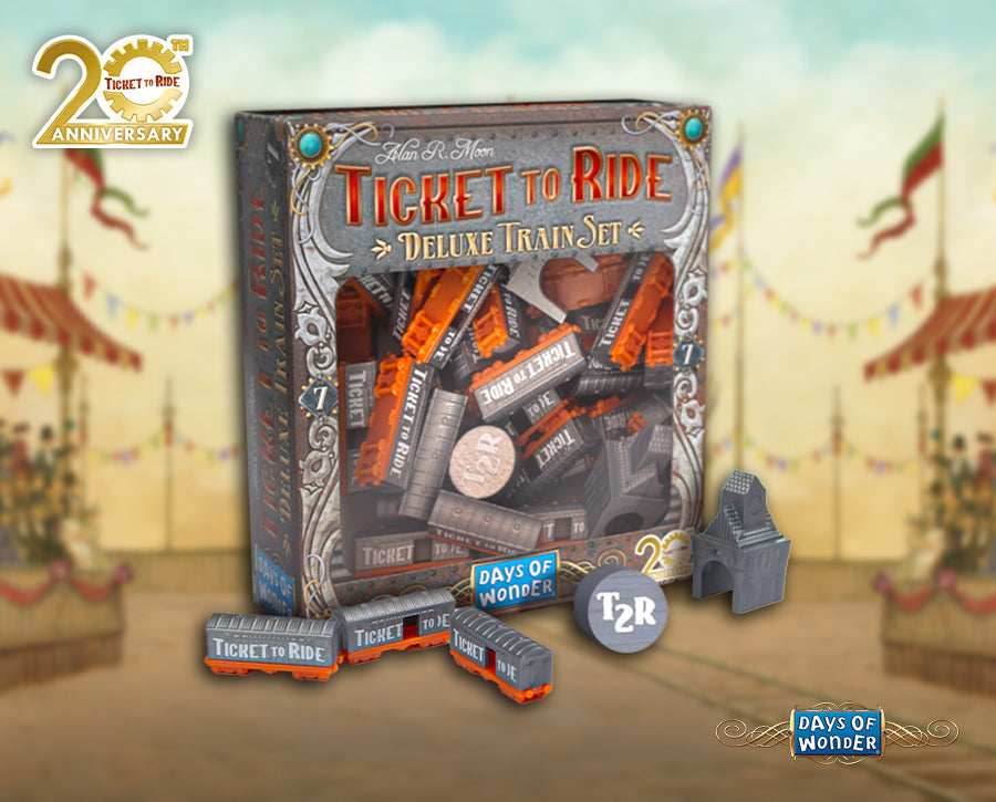Ticket to Ride: 20th Anniversary Deluxe Train Set Bundle - 5 Sets + Bonus Promo Set - 