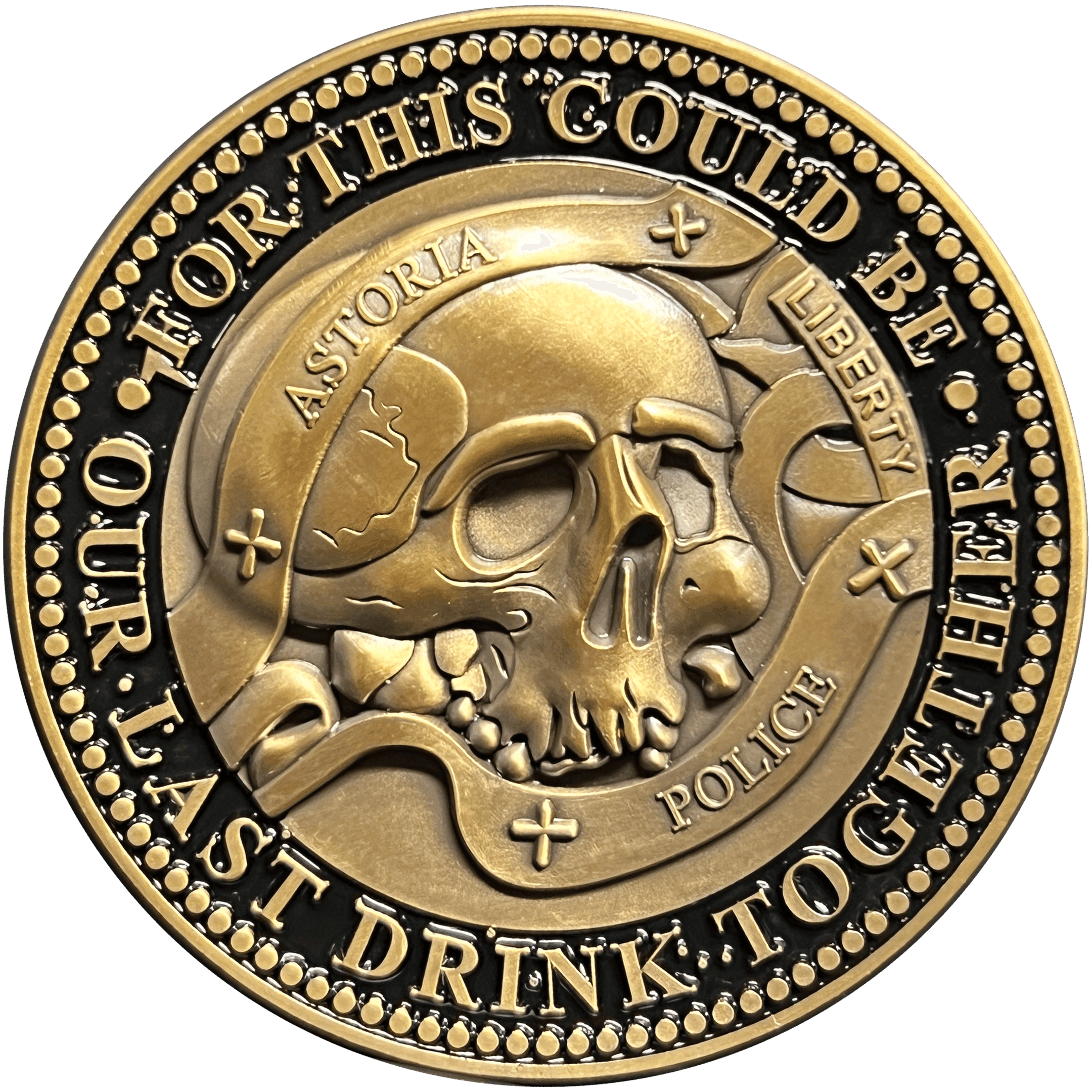 GL14-006 Goonies Astoria Police Challenge Coin Goonies Never Say Die One Eyed Willie - 