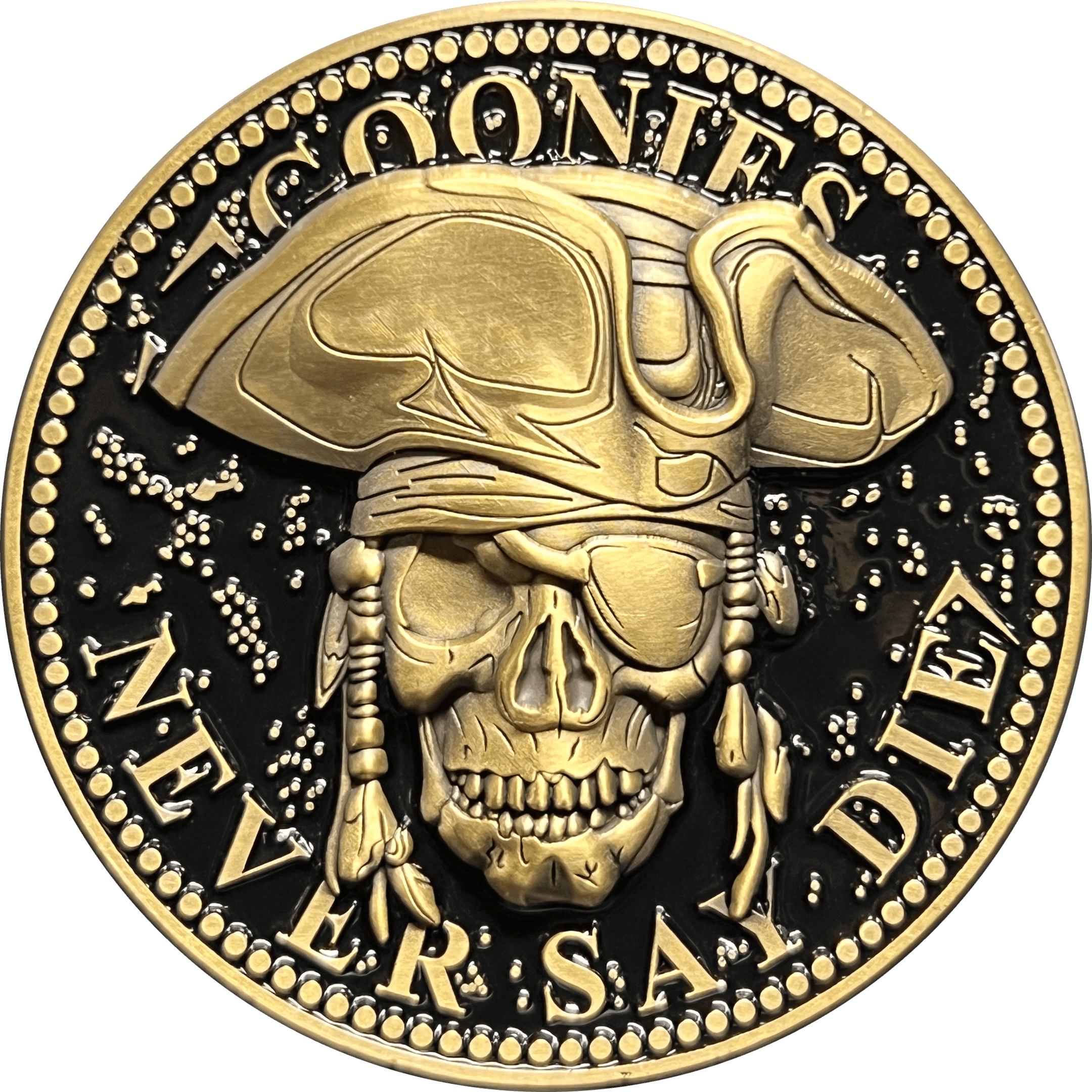 GL14-006 Goonies Astoria Police Challenge Coin Goonies Never Say Die One Eyed Willie - 