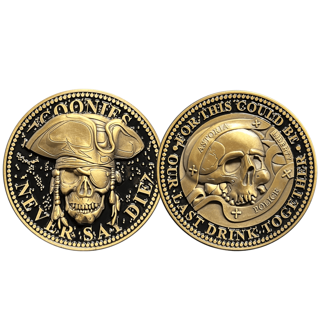 GL14-006 Goonies Astoria Police Challenge Coin Goonies Never Say Die One Eyed Willie - 