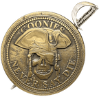 BL17-019 Goonies Never Say Die One Eyed Willy Shield with removable Sword Challenge Coin Set - 