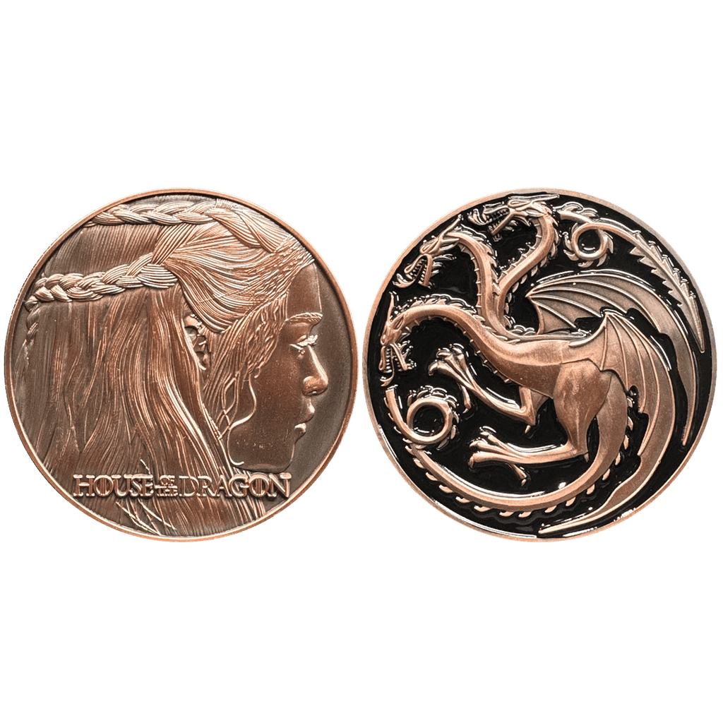 BL4-012 GoT challenge coin Game of Thrones Daenerys Targaryen Fire and Blood - 