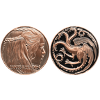 BL4-012 GoT challenge coin Game of Thrones Daenerys Targaryen Fire and Blood - 