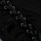 Velvet High Split Cross Dress