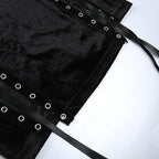 Velvet High Split Cross Dress
