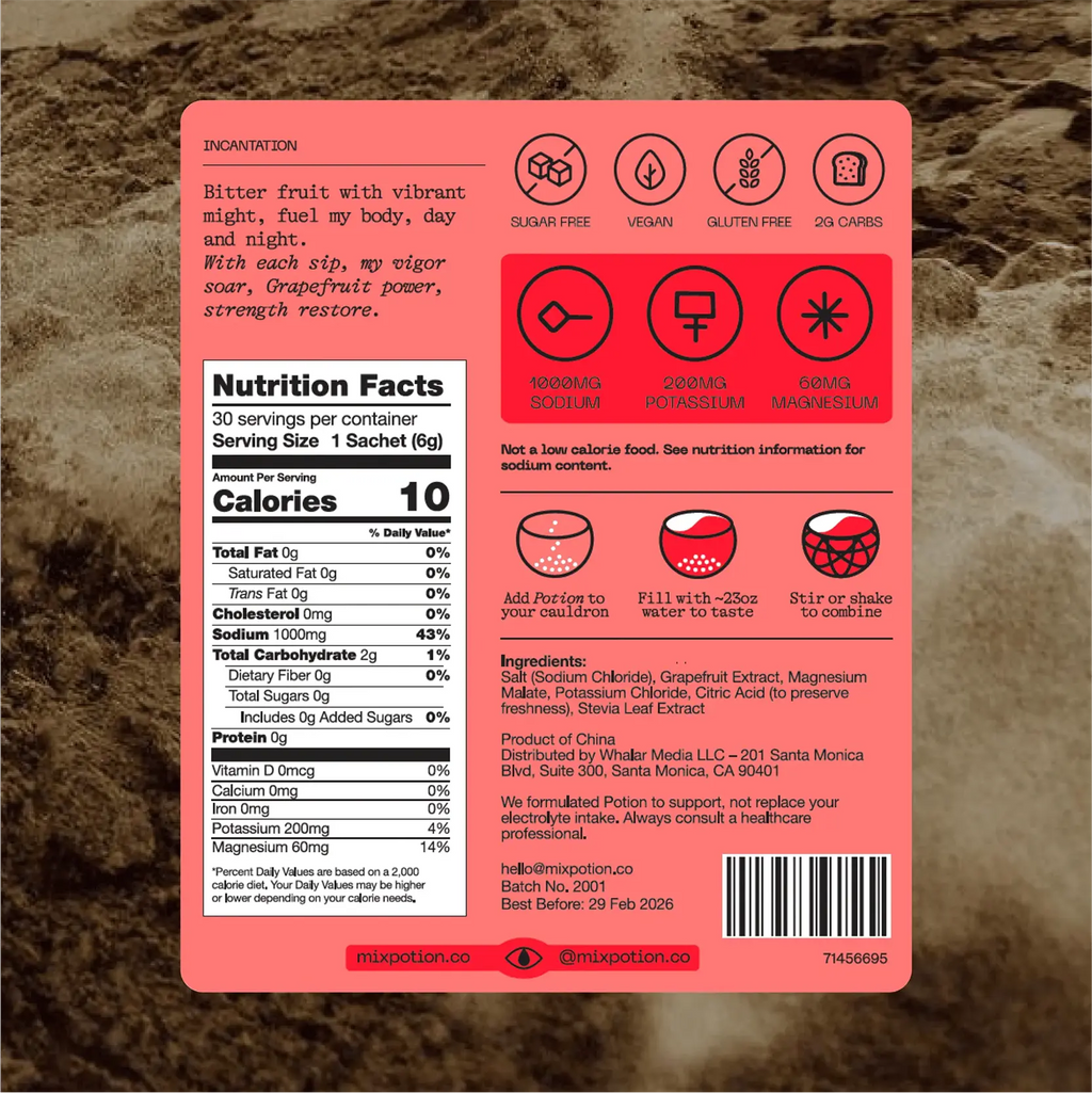 Electrolyte Powder (Pink Grapefruit)