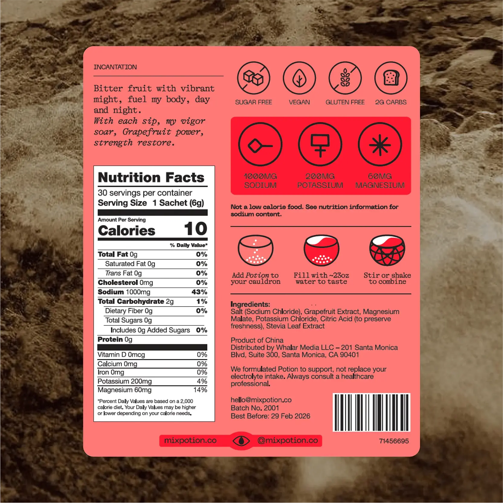 Electrolyte Powder (Pink Grapefruit)