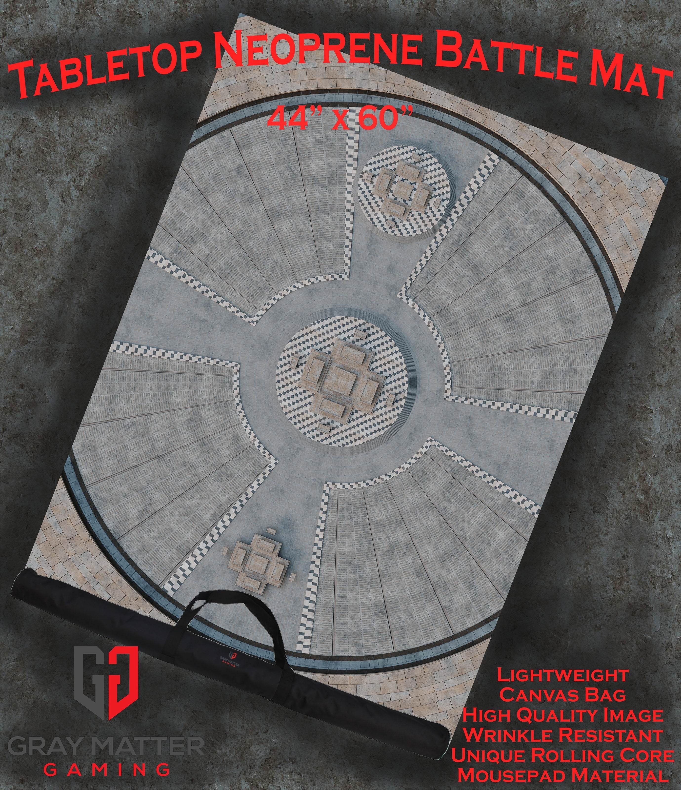 Grand Concourse - Neoprene Battle Mat - Warhammer, AoS, 40K, MCP, Shatterpoint, Legion, More - 44x60