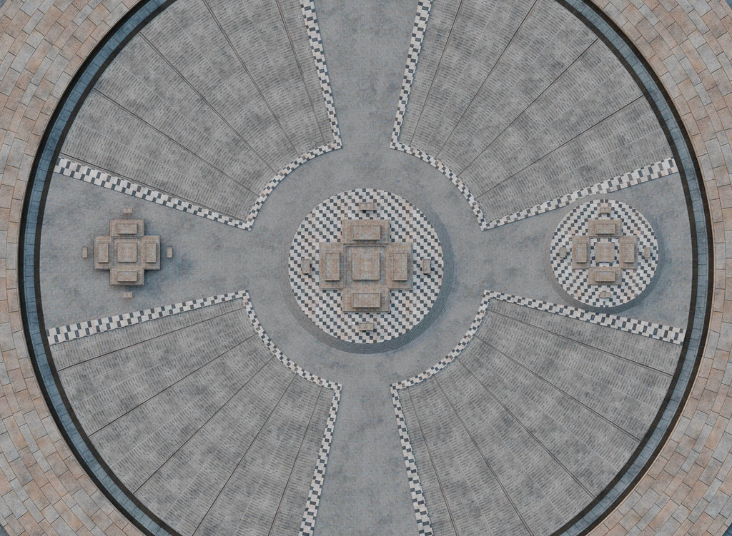 Grand Concourse - Neoprene Battle Mat - Warhammer, AoS, 40K, MCP, Shatterpoint, Legion, More - 44x60