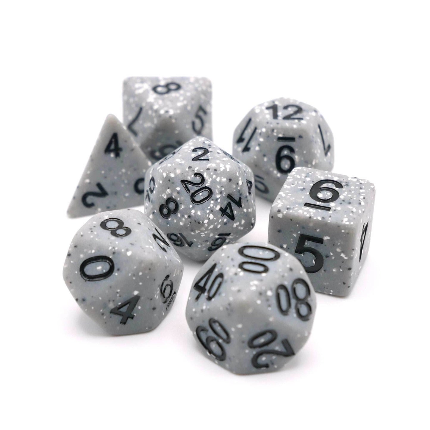 Granite Malphite - 7 Piece DnD Dice Set | Acrylic RPG Gaming Dice - 