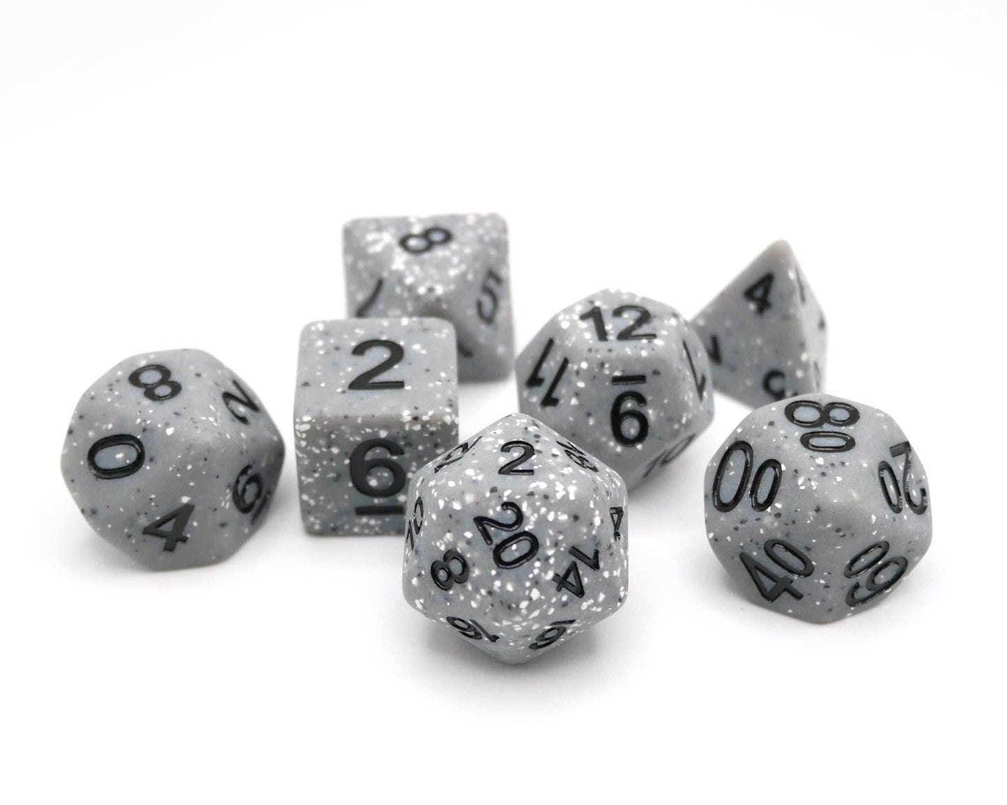 Granite Malphite - 7 Piece DnD Dice Set | Acrylic RPG Gaming Dice - 