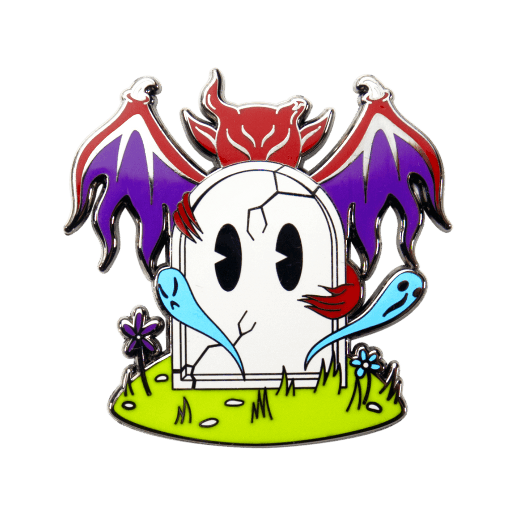 Grave Guardian Enamel Pin - 