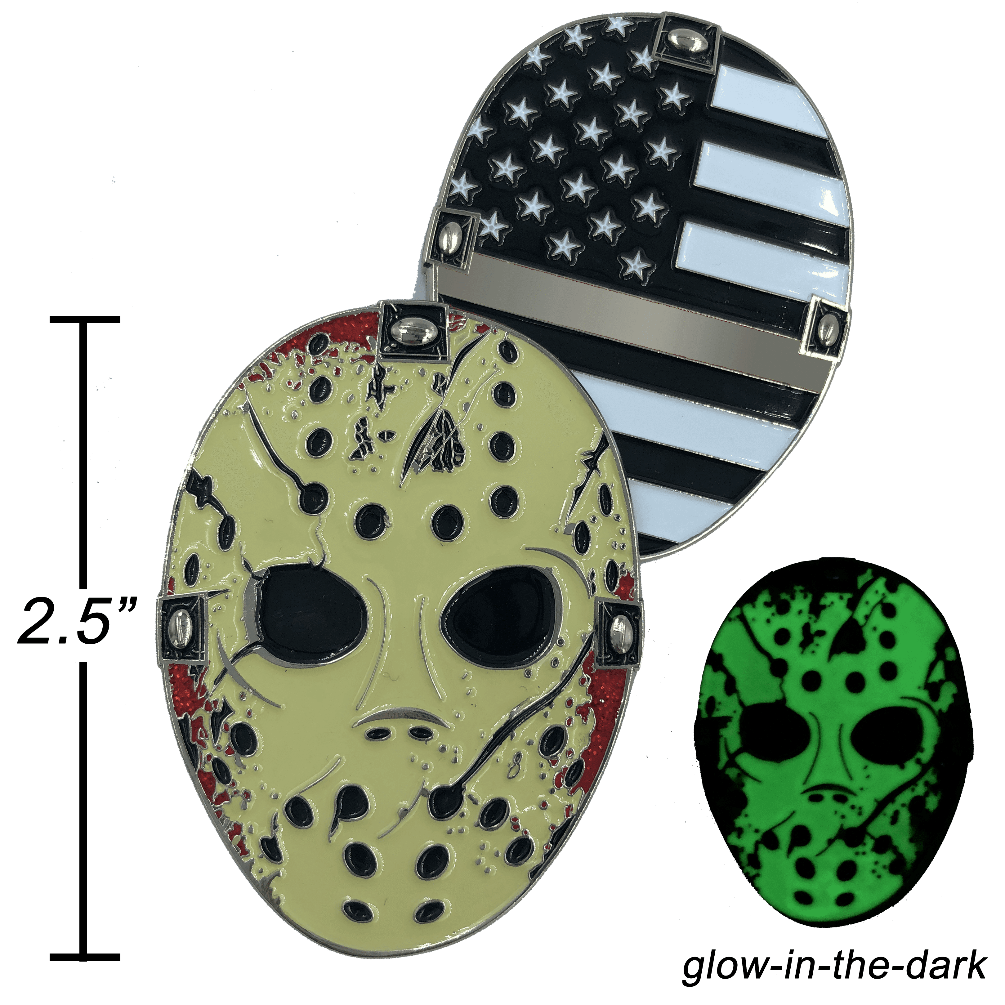 K-022 Thin Gray Line COrrections Jason Voorhees CO Goalie Mask Friday the 13th Correctional Officer - 
