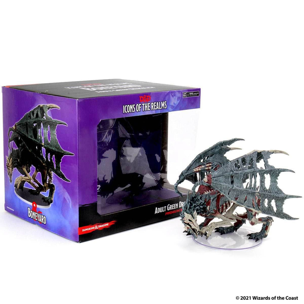 D&D: Icons of the Realms - Boneyard Premium Set - Green Dracolich - 