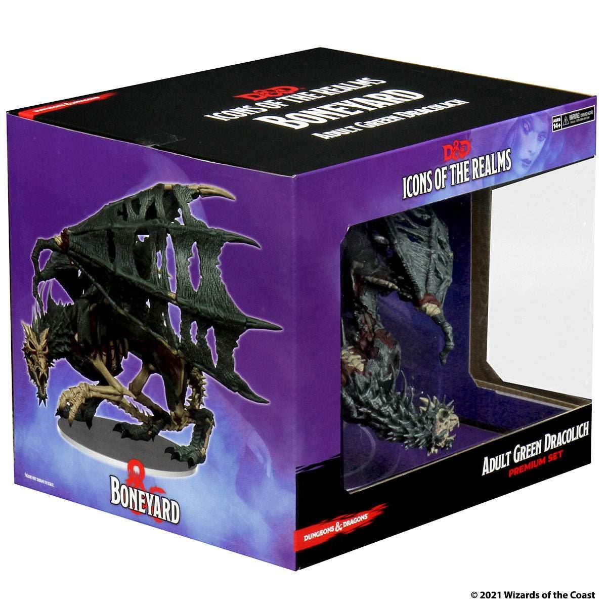 D&D: Icons of the Realms - Boneyard Premium Set - Green Dracolich - 