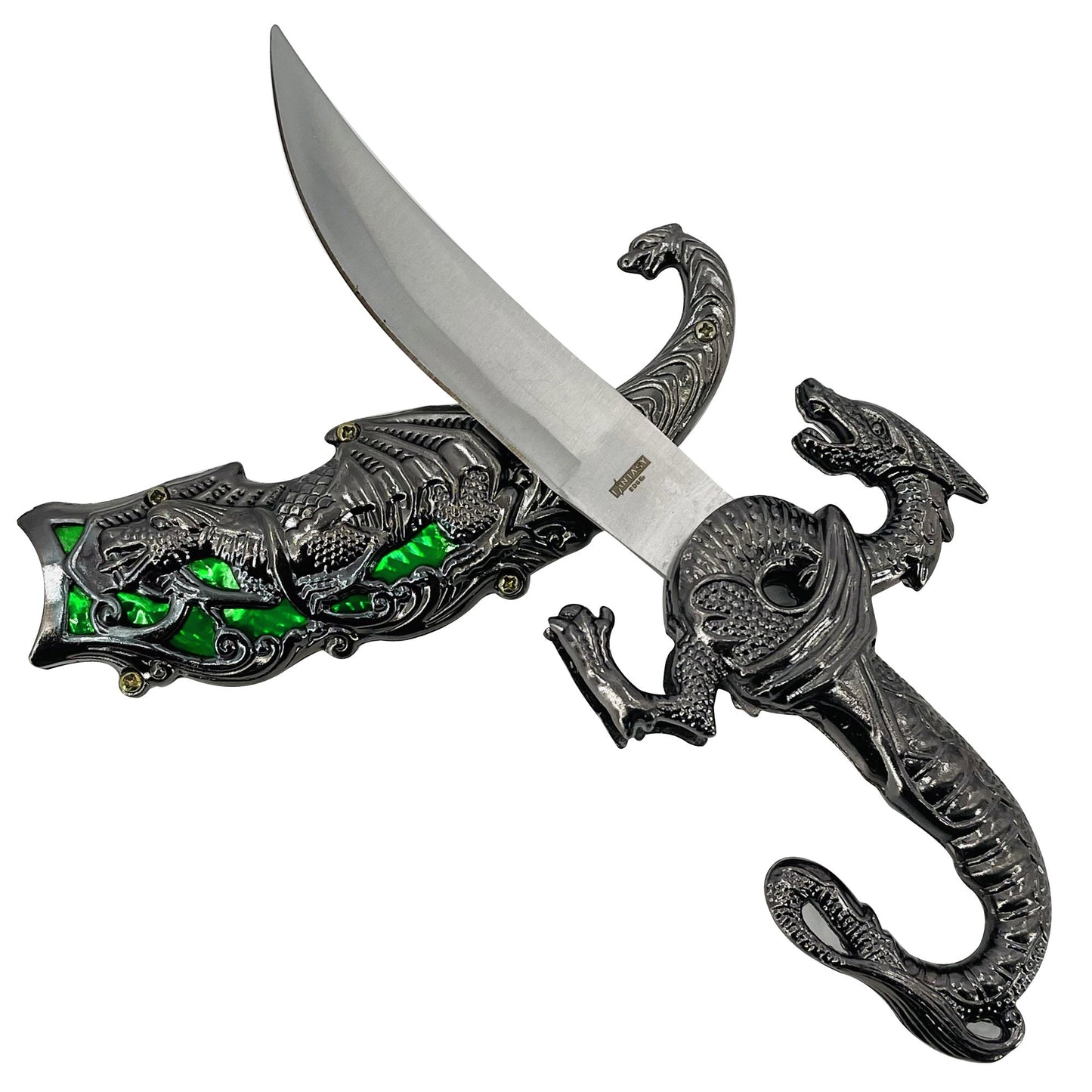 Green Dragon Fantasy Dagger Knife-3