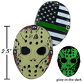 A-009 Thin Green Line Jason Voorhees Goalie Mask Friday the 13th Sheriff Border Patrol CBP - 