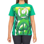 Green Lantern Muscle Costume Print T-shirt