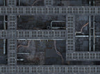 Grimdark Station - Neoprene Battle Mat - Warhammer, AoS, 40K, Kill Team, MCP, Shatterpoint, Legion, More - 22x30
